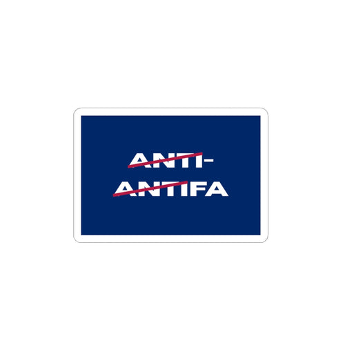 Anti-Antifa Political Sticker — Kiss-Cut Vinyl