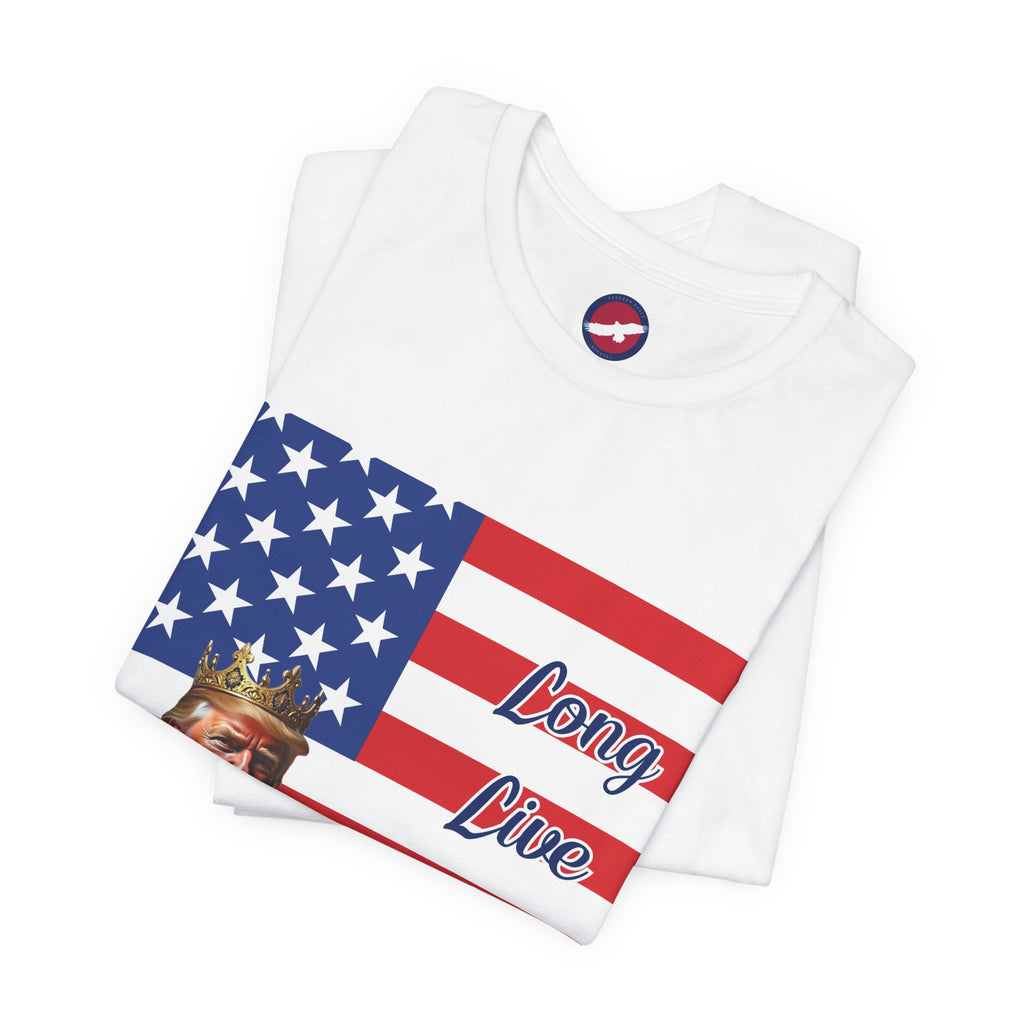 T-Shirt — 'Long Live the King' Patriotic American Flag Tee