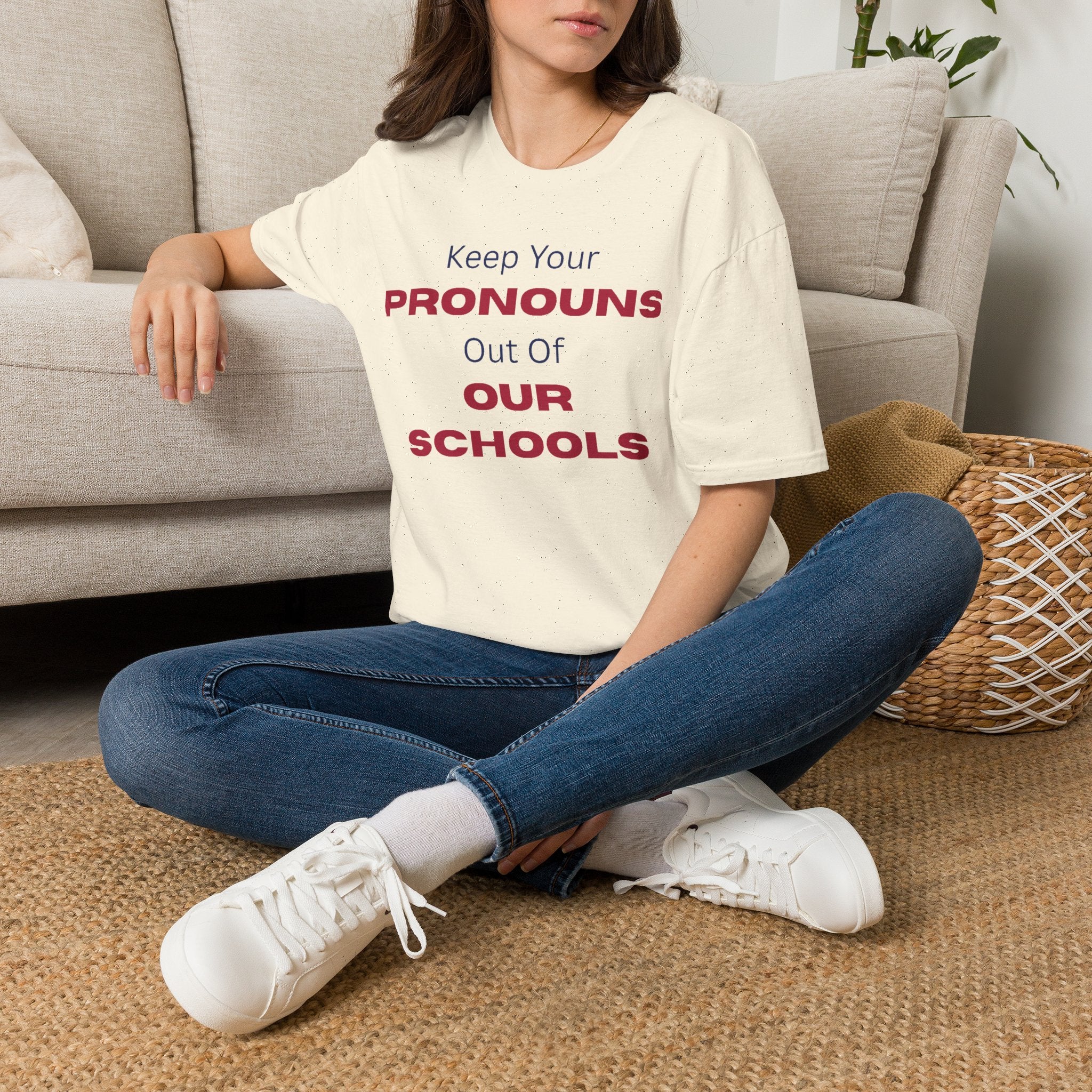 T-Shirt — "Keep Your Pronouns Out Of Our Schools" Protest Tee