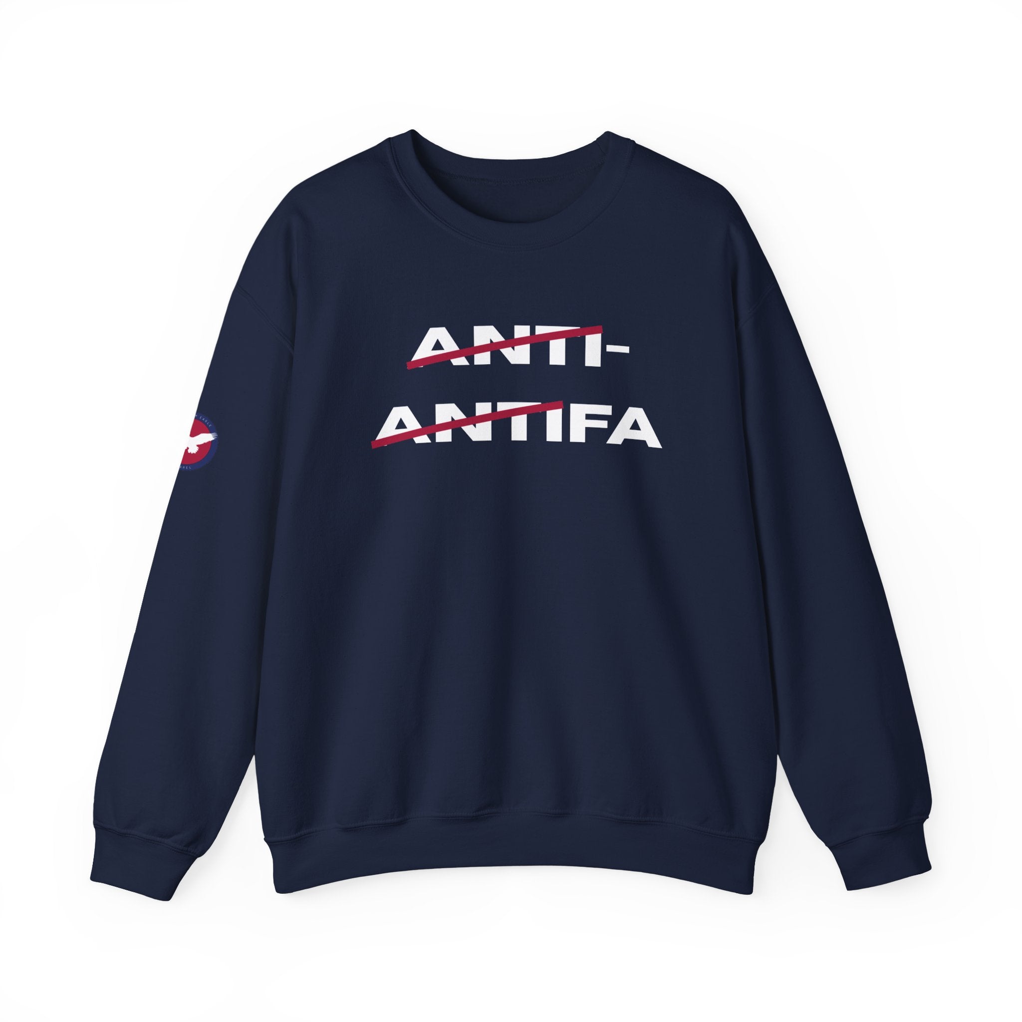Minimalist Red Brushstroke Crewneck Sweatshirt