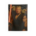 Wall Tapestry — Patriotic Trump Space Warrior with Eagles (Indoor)