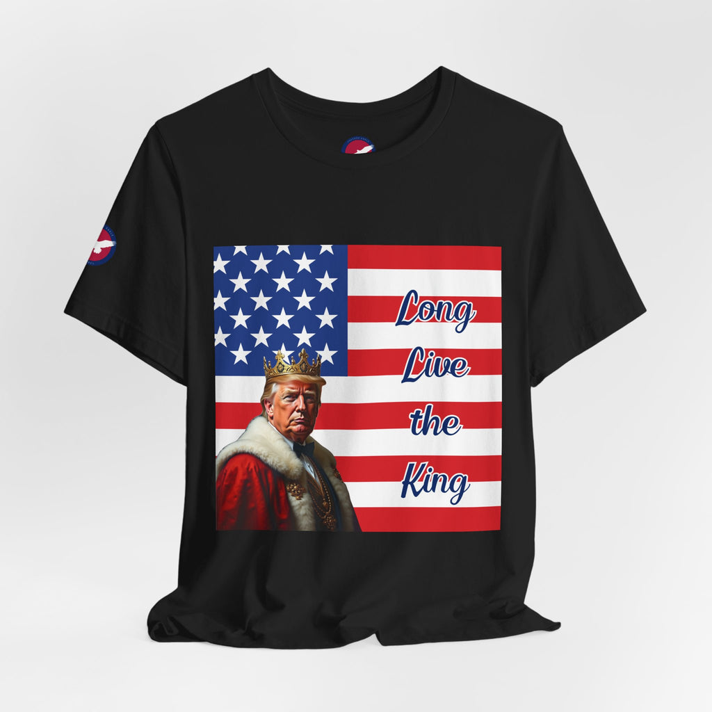 T-Shirt — 'Long Live the King' Patriotic American Flag Tee