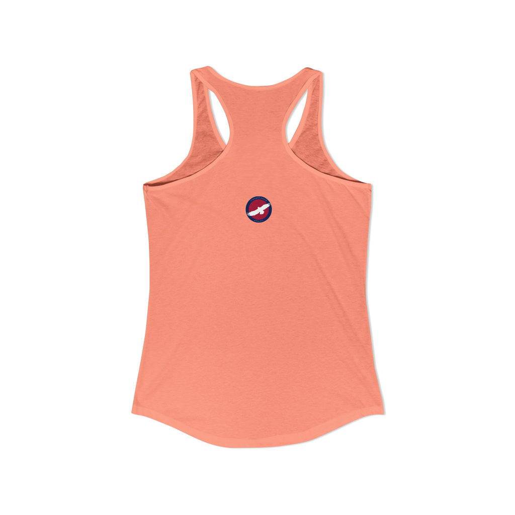 Women's Ideal Racerback Tank -  "Keep Your Pronouns Out Of Our Schools" Political Statement