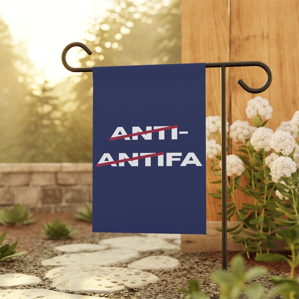 Garden Flag — Anti-Antifa Text Design