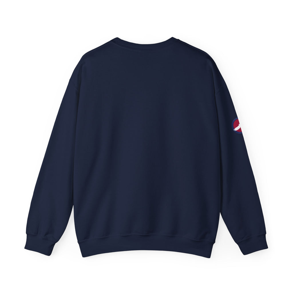 Patriotic Warrior Crewneck Sweatshirt — Trump Jedi Graphic