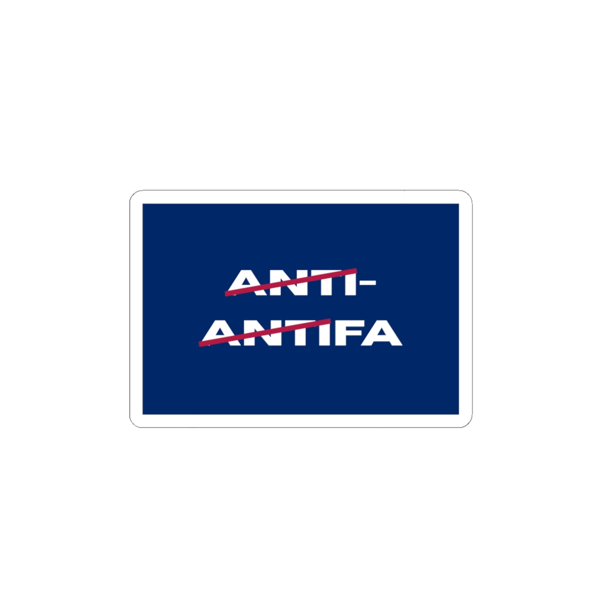 Anti-Antifa Political Sticker — Kiss-Cut Vinyl