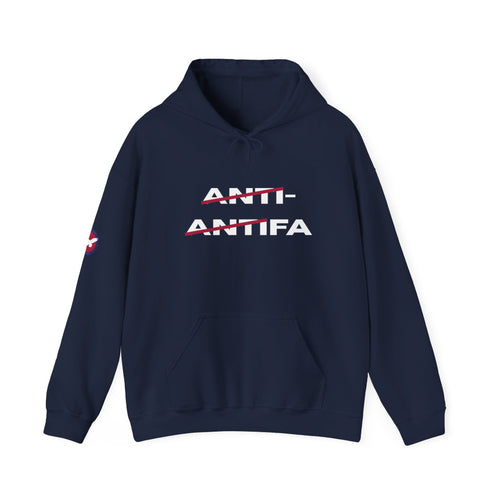 Anti-Antifa Hoodie - Political Statement Pullover