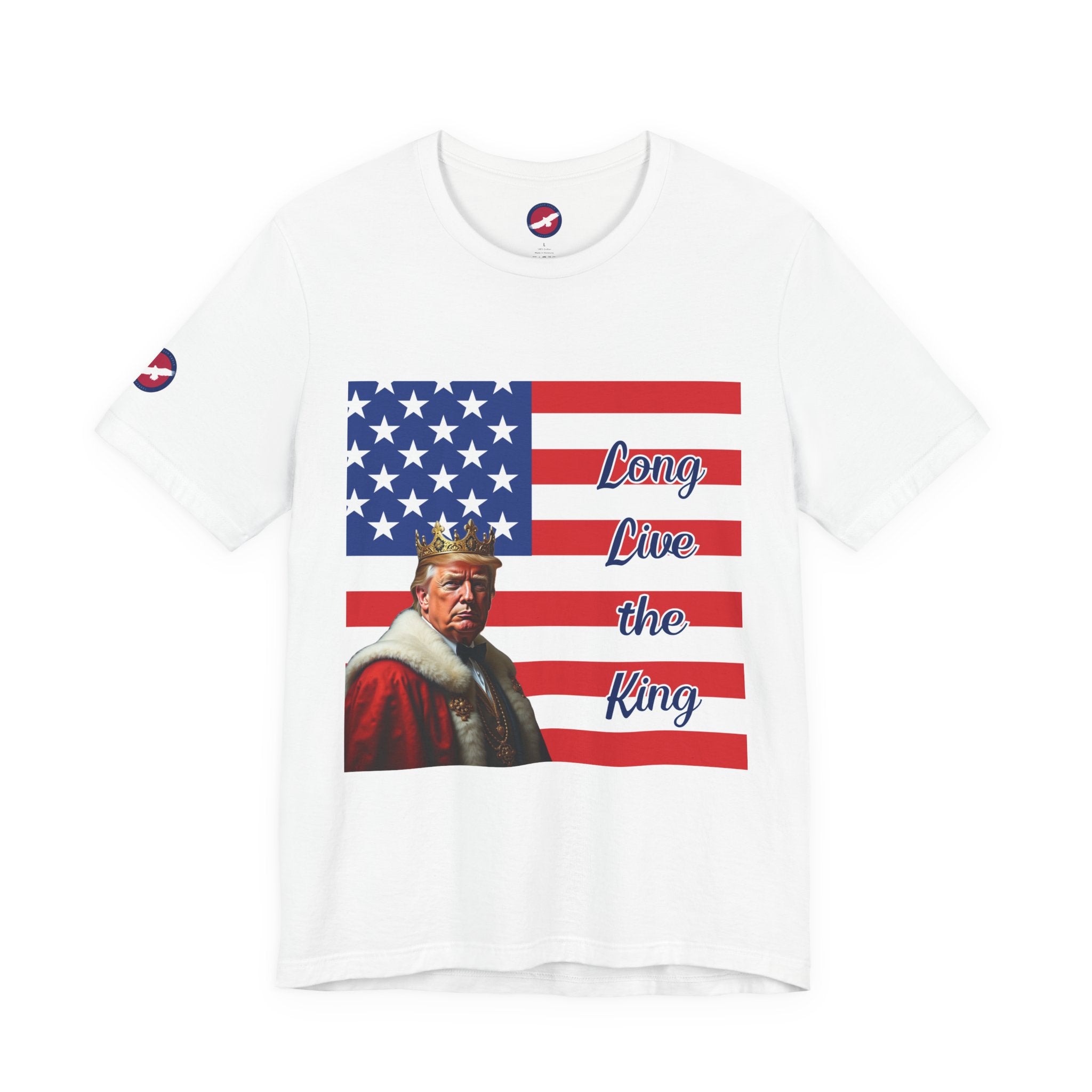 T-Shirt — 'Long Live the King' Patriotic Donald Trump American Flag Tee