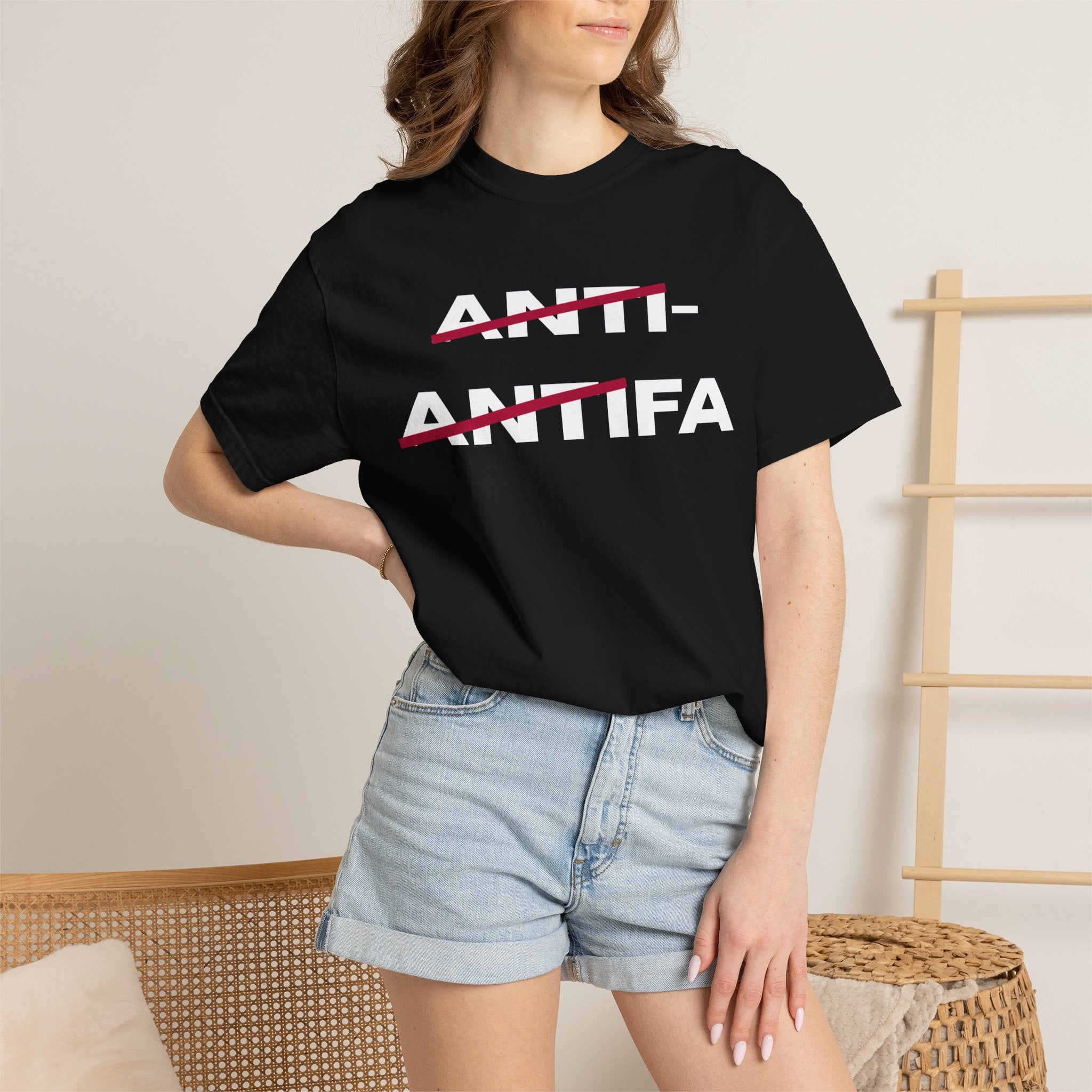Anti-Antifa Graphic T-Shirt — Political Statement Tee