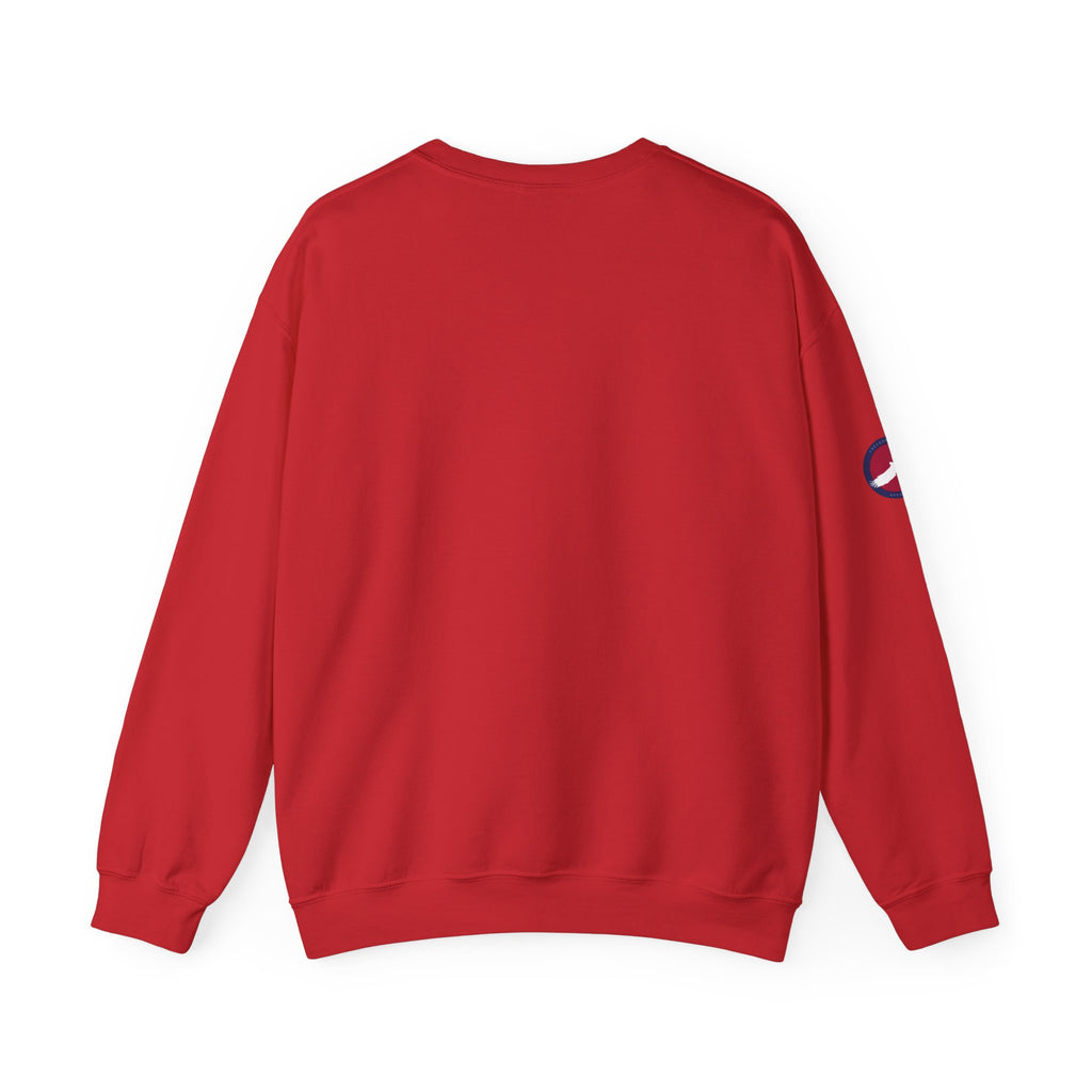 Patriotic Crewneck Sweatshirt - Trump Healing with American Flag Art