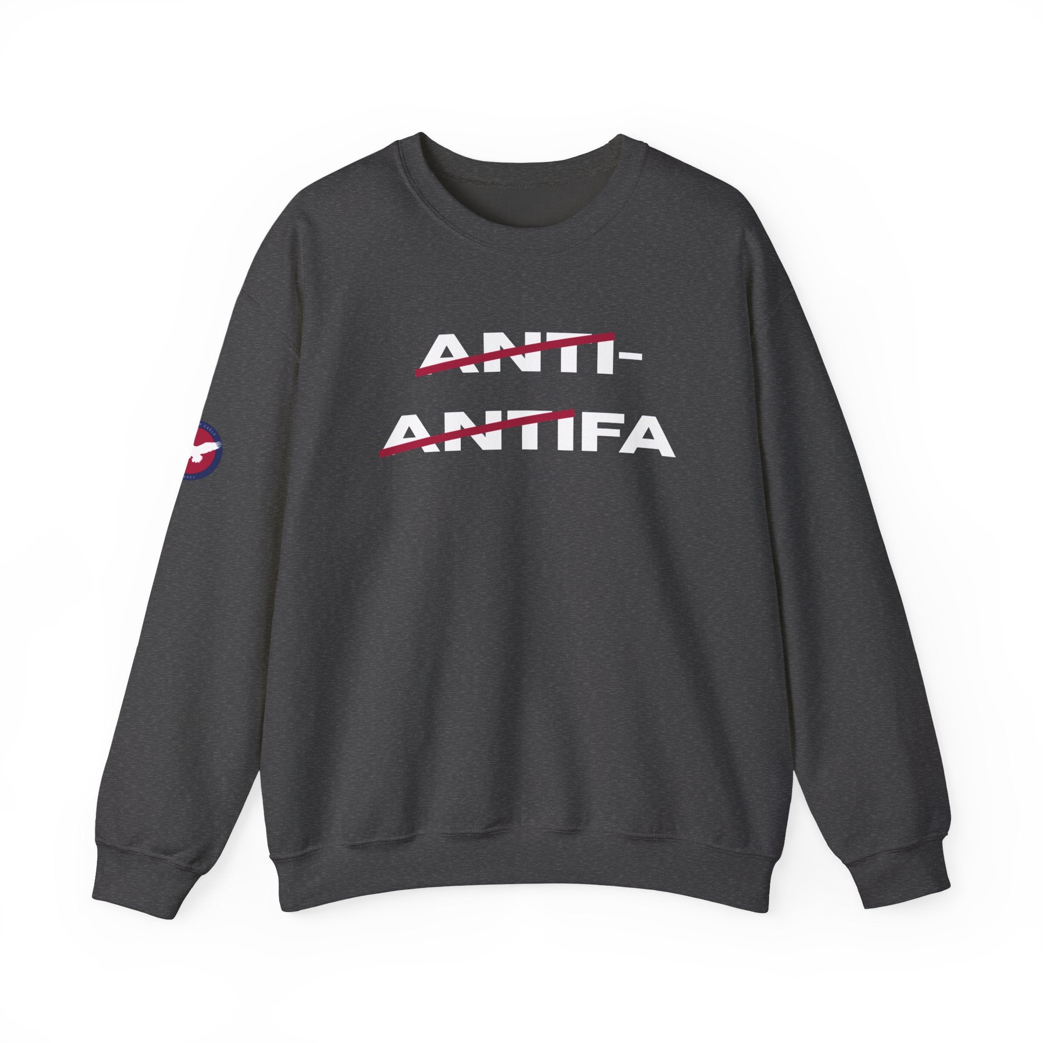 Minimalist Red Brushstroke Crewneck Sweatshirt