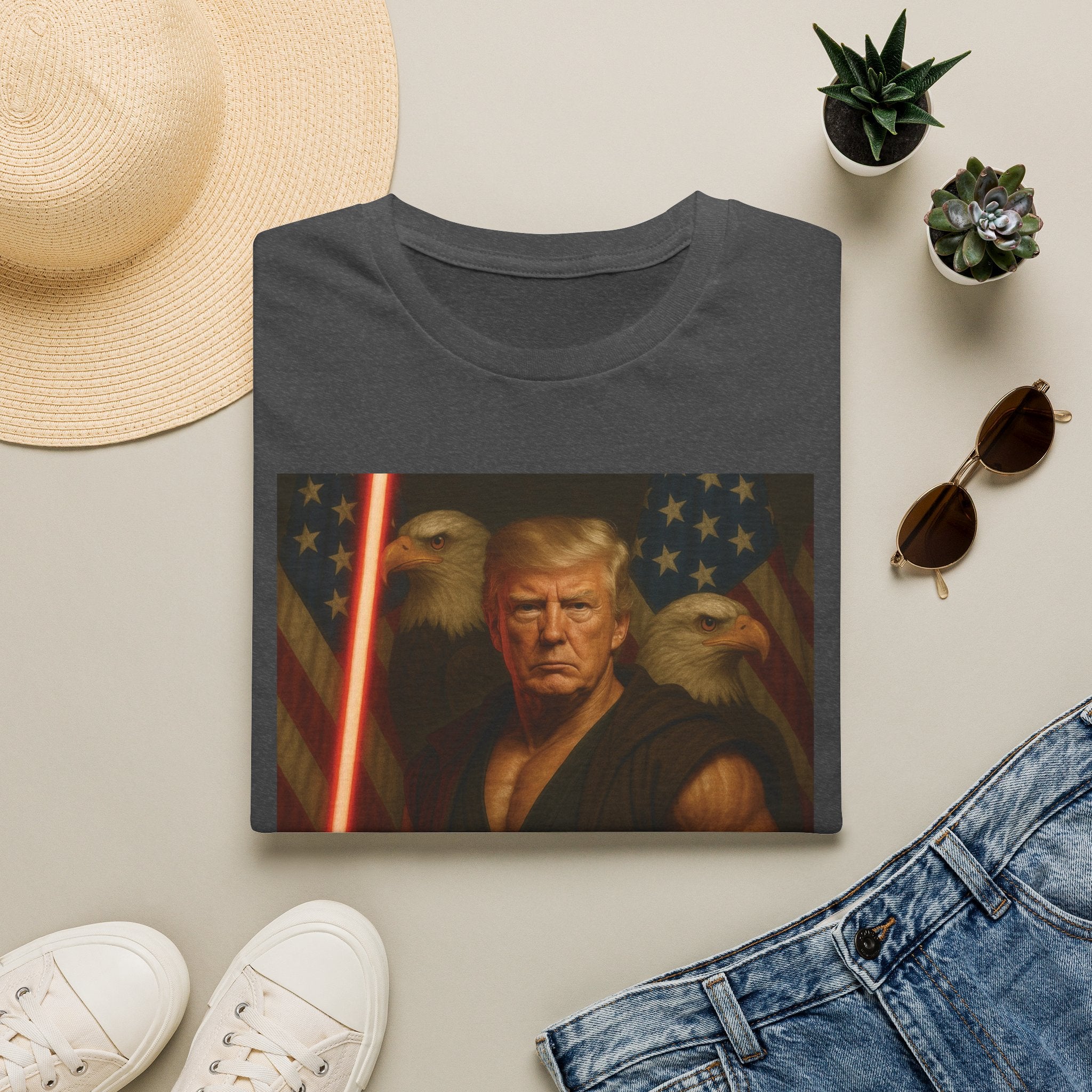 Patriotic Jedi Trump Graphic T-Shirt