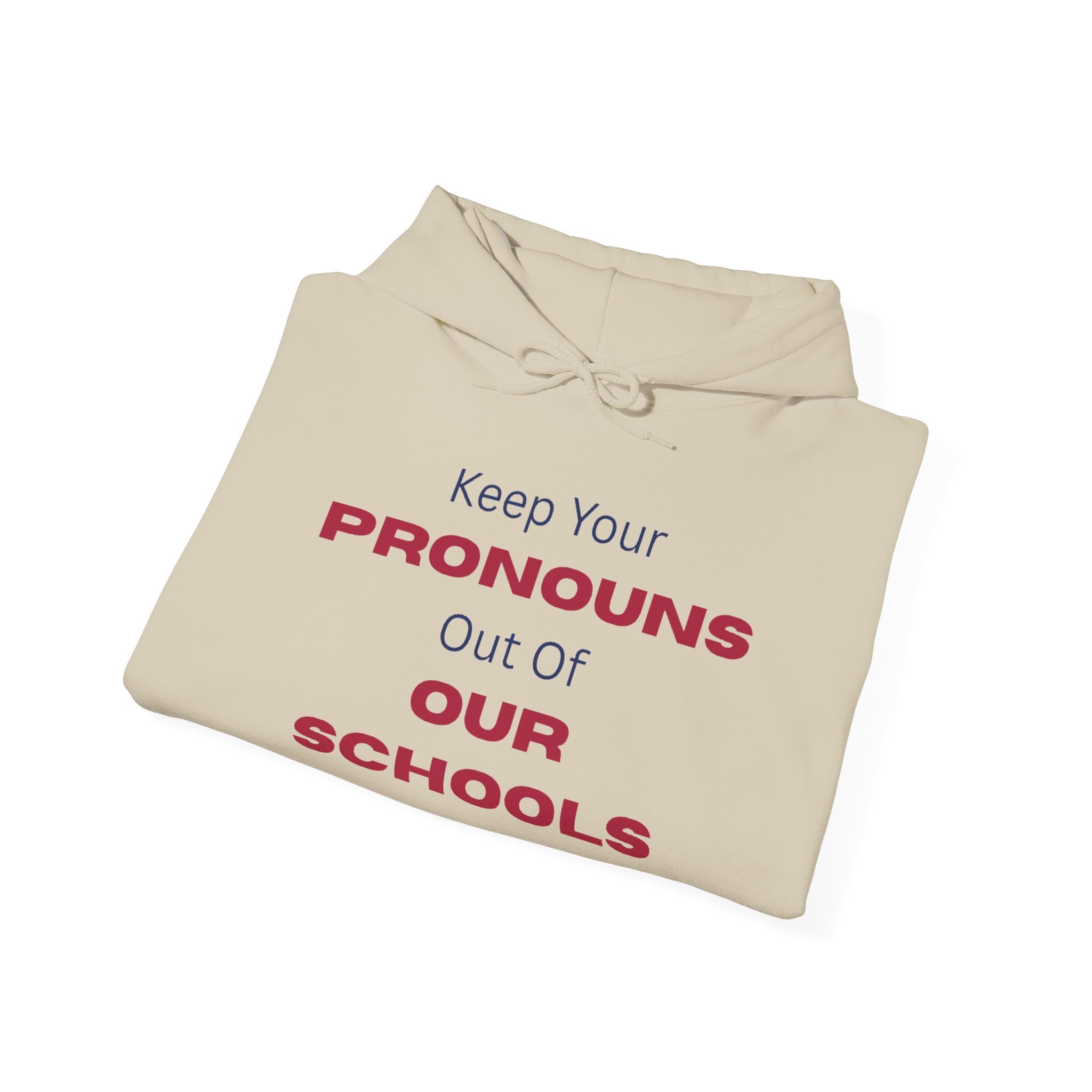 Hoodie — "Keep Your Pronouns Out Of Our Schools" Statement Pullover