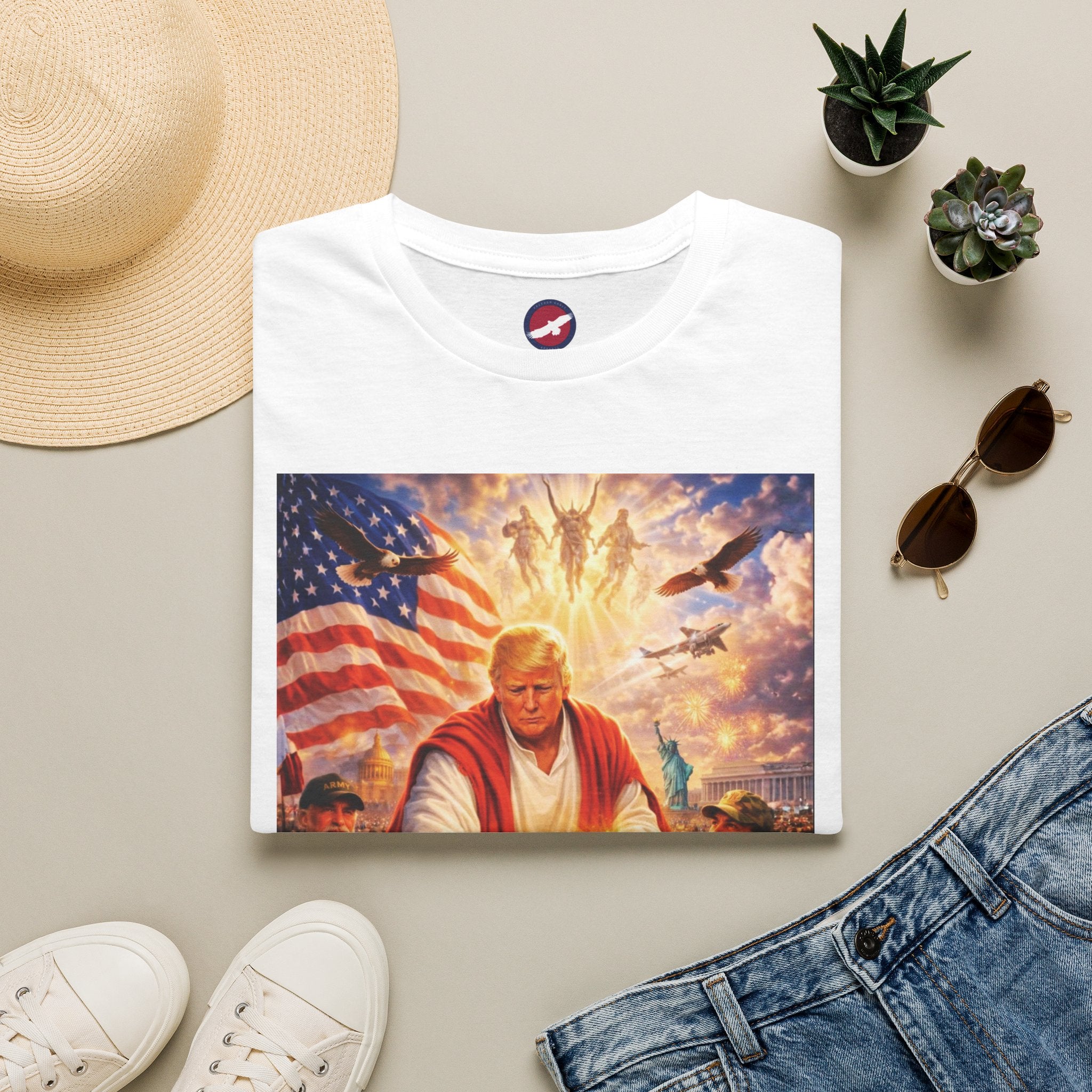 T-Shirt — Patriotic Political Portrait Tee (Donald Trump)