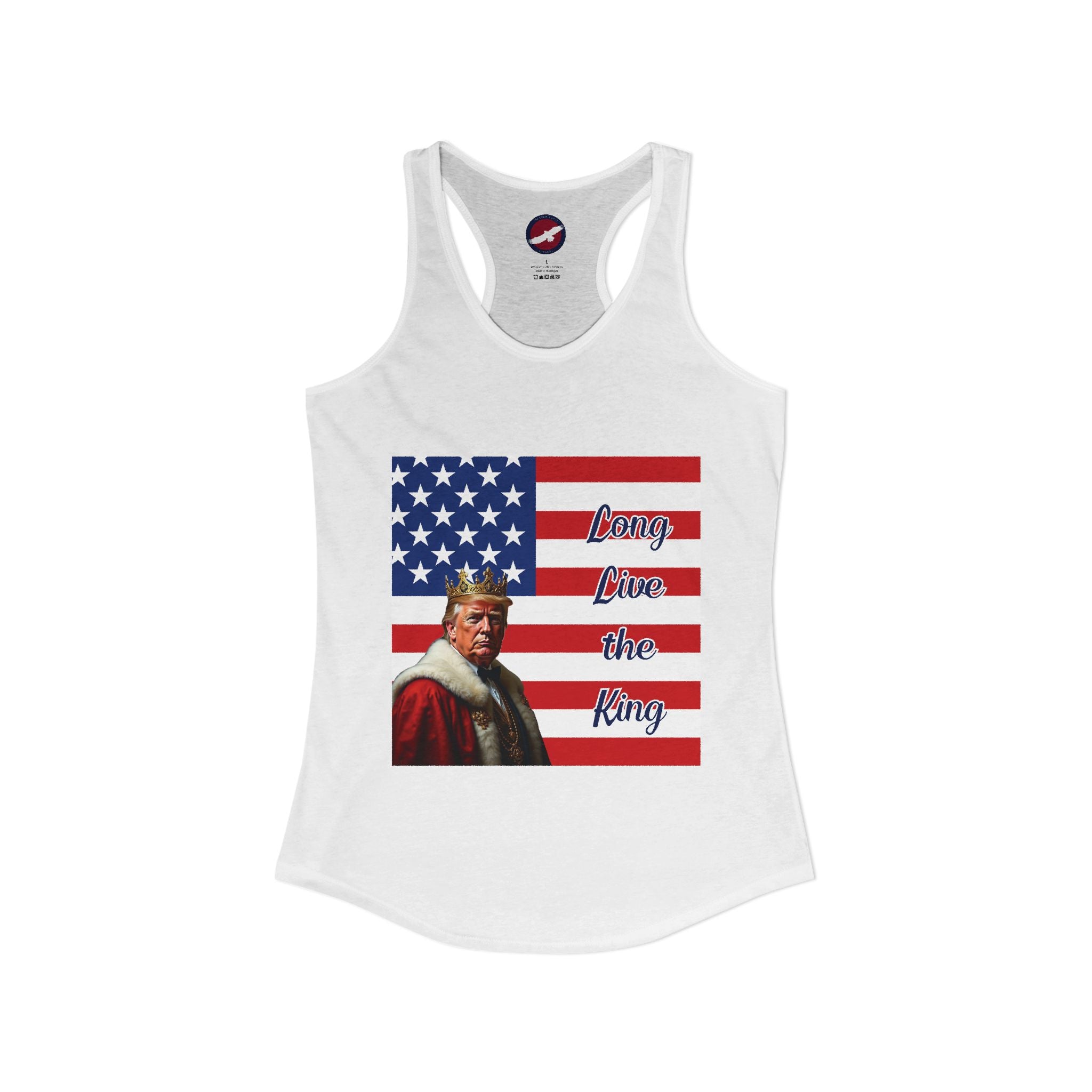 Women's Donald Trump "Long Live the King" Racerback Tank