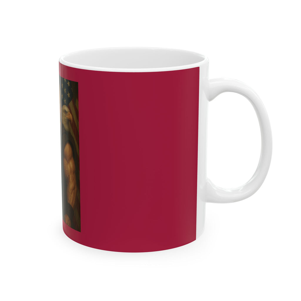 Patriotic Jedi Warrior Mug — Fantasy Lightsaber Coffee Cup