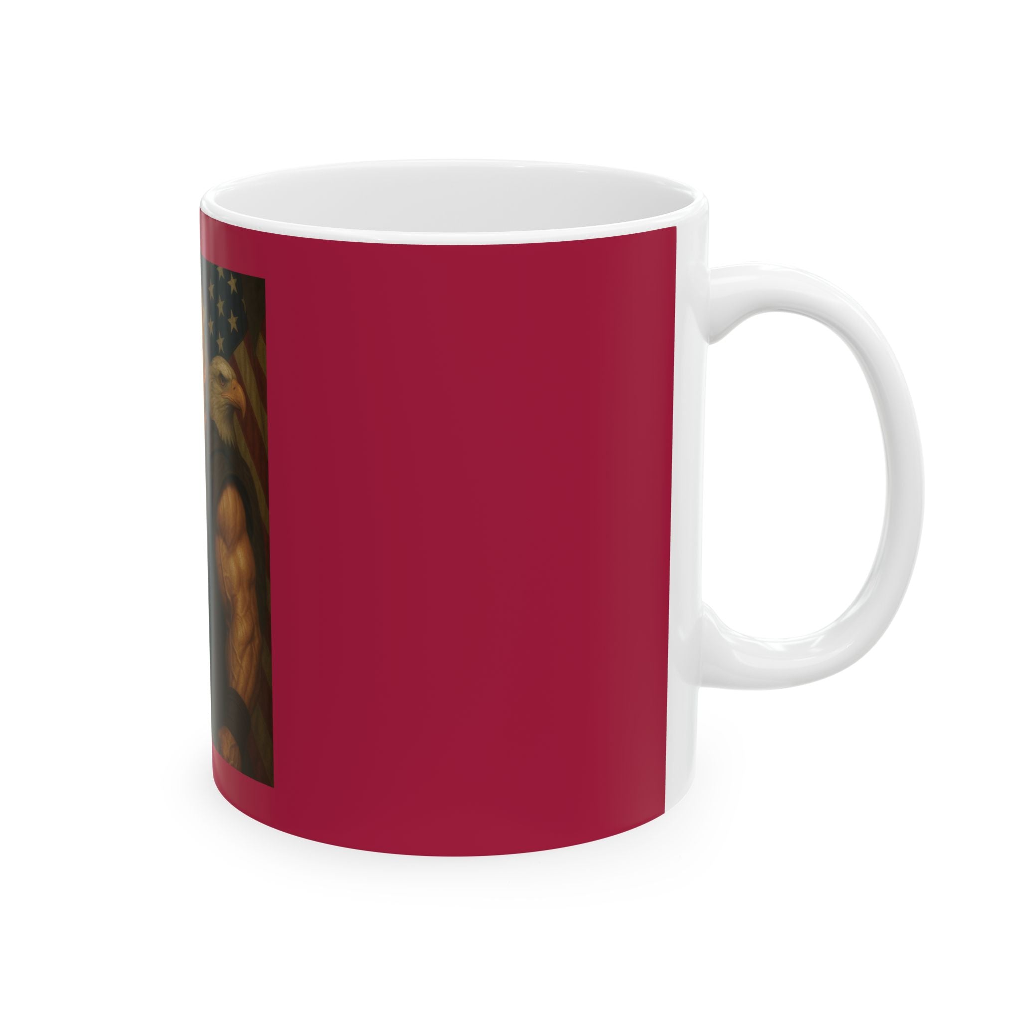 Patriotic Jedi Warrior Mug — Fantasy Lightsaber Coffee Cup