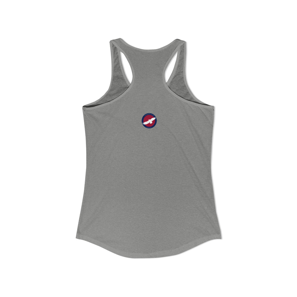 Women's Ideal Racerback Tank -  "Keep Your Pronouns Out Of Our Schools" Political Statement