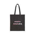 Anti-Antifa Cotton Canvas Tote — Pro-Law Activist Tote Bag