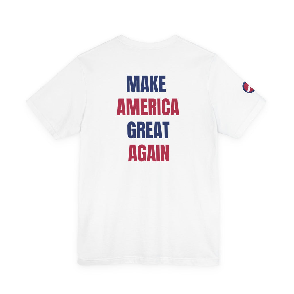 MAGA Stylized Flag Tee — Patriotic 'M' Graphic T-Shirt