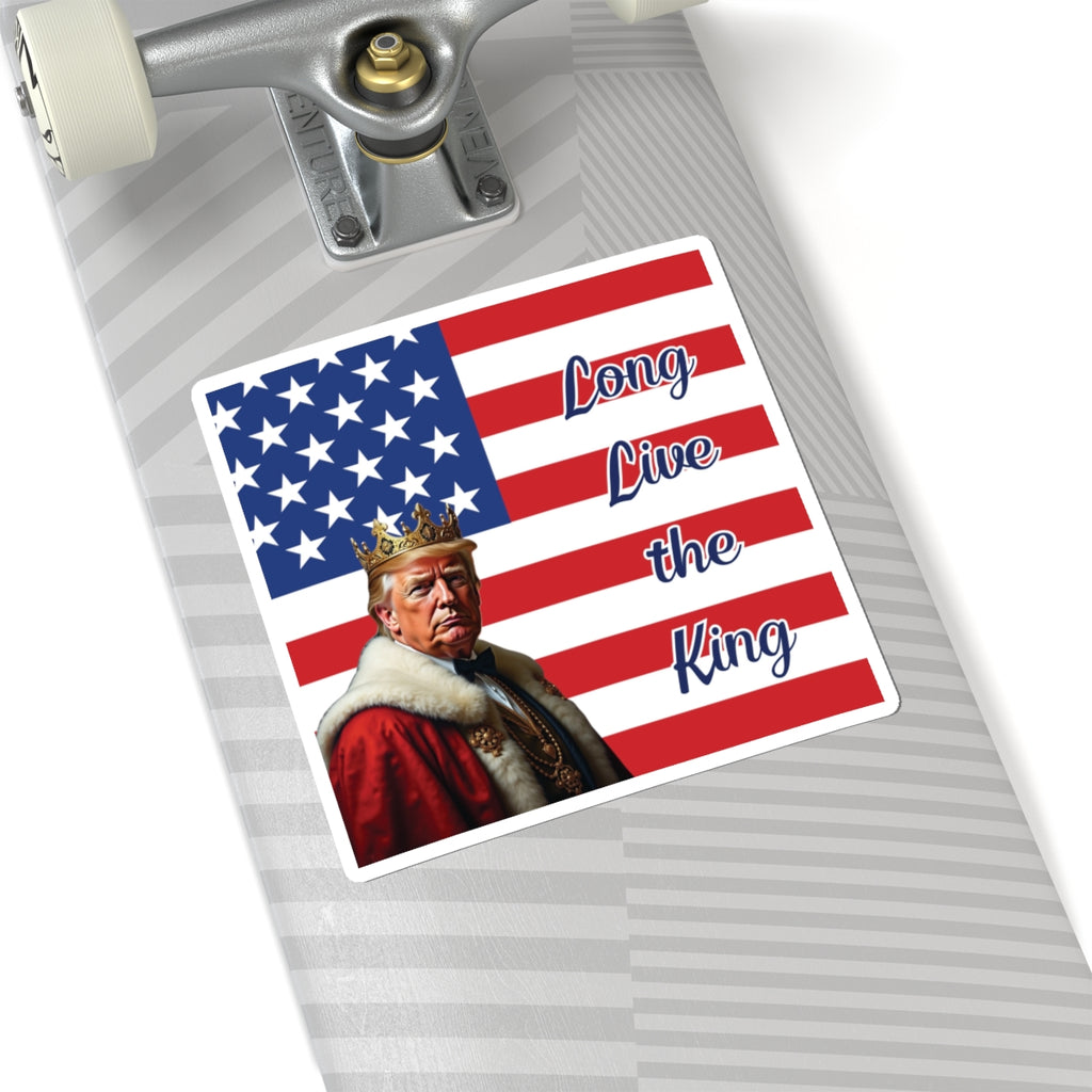 Patriotic 'Long Live the King' Donald Trump Sticker