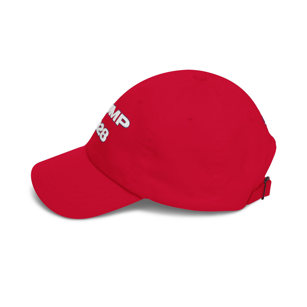 Trump 2028 Dad Cap — Red Embroidered Political Baseball Hat