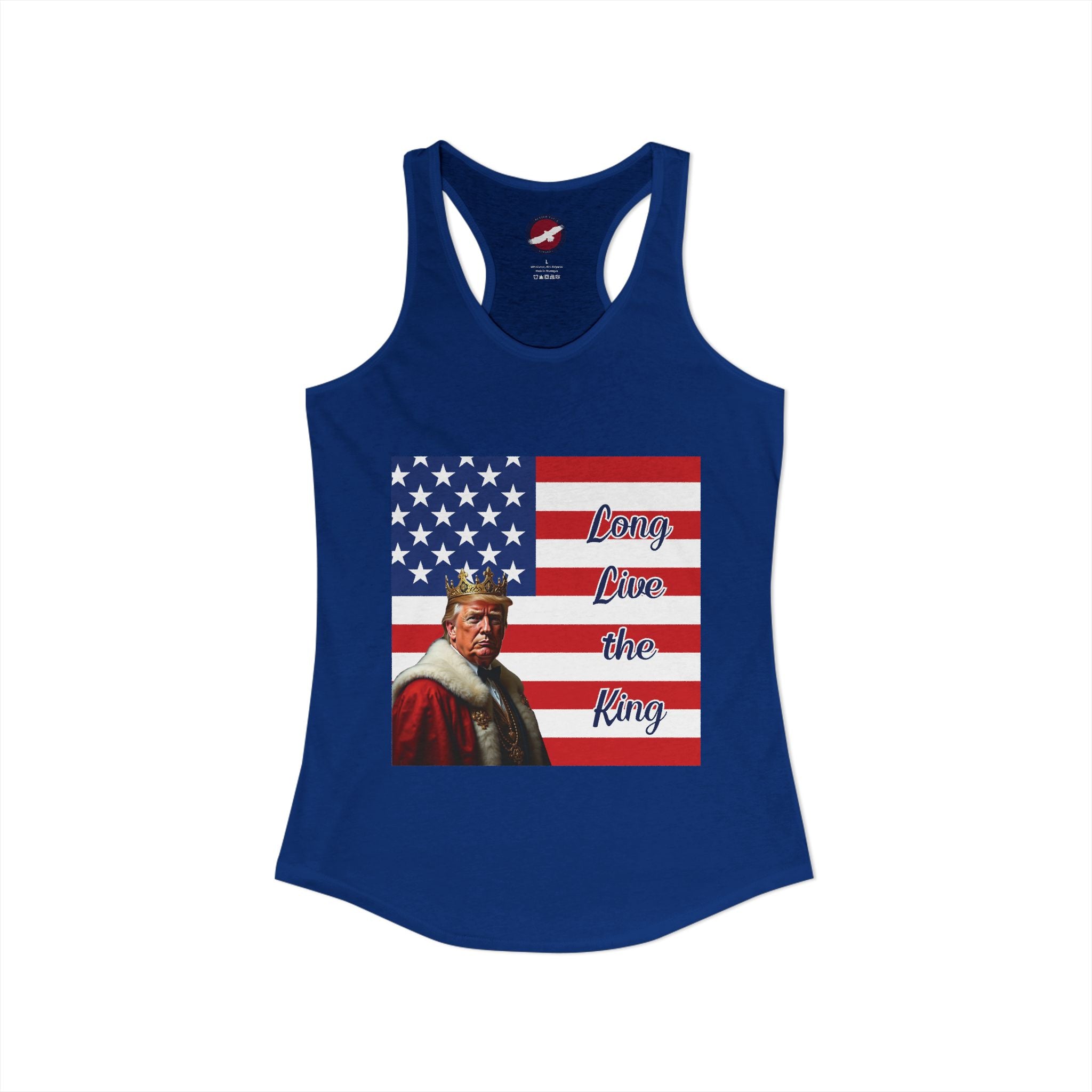 Women's Donald Trump "Long Live the King" Racerback Tank