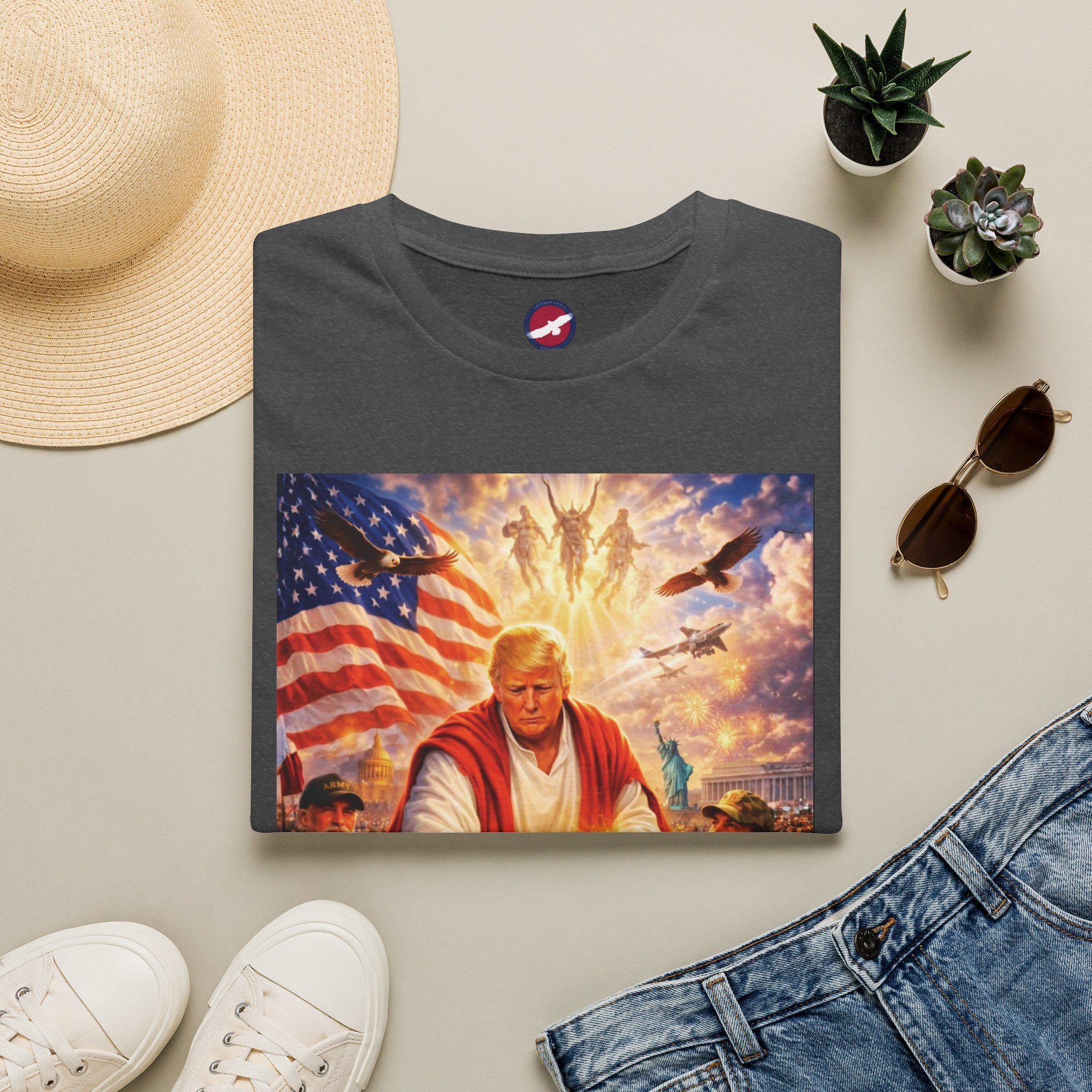 T-Shirt — Patriotic Political Portrait Tee (Donald Trump)