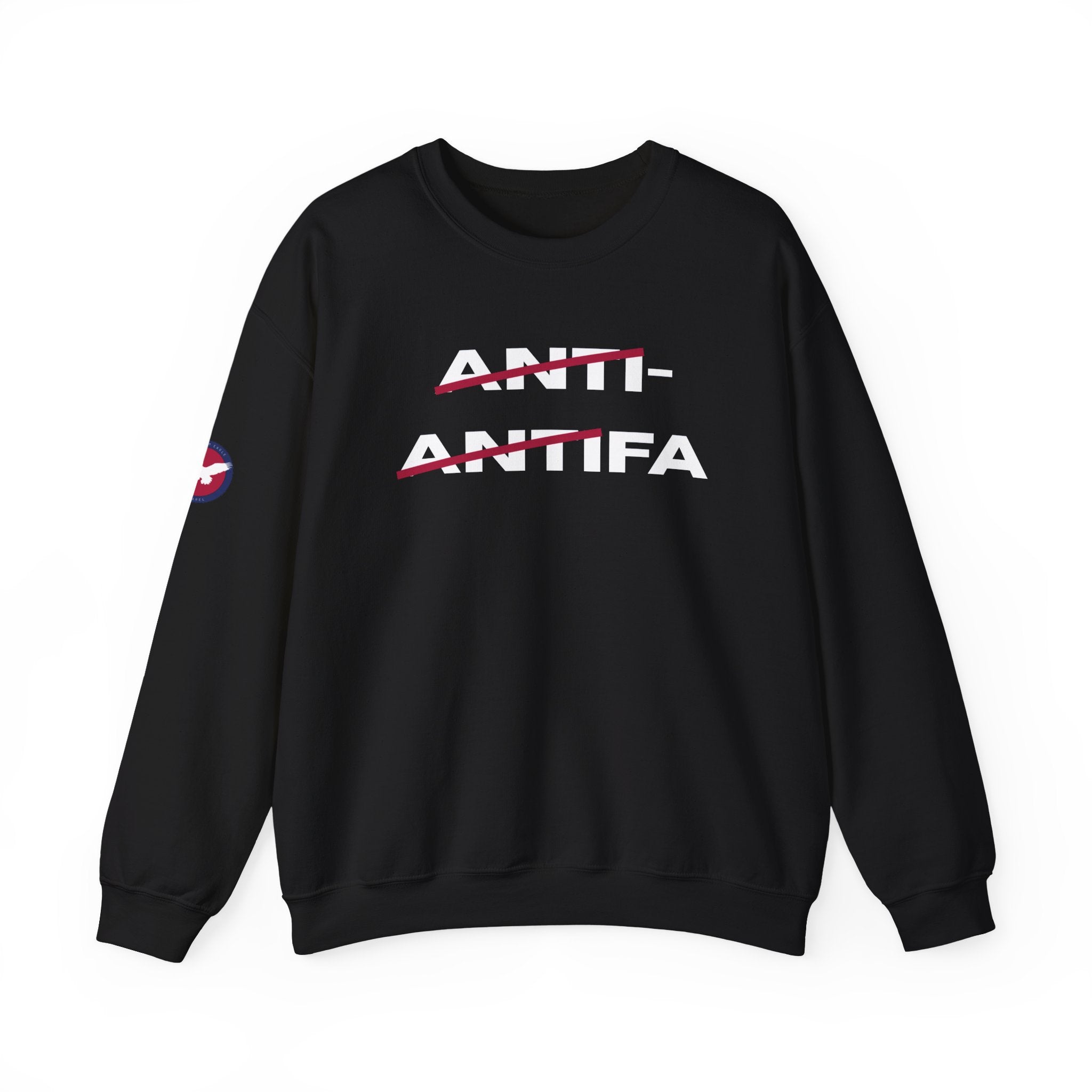 Minimalist Red Brushstroke Crewneck Sweatshirt