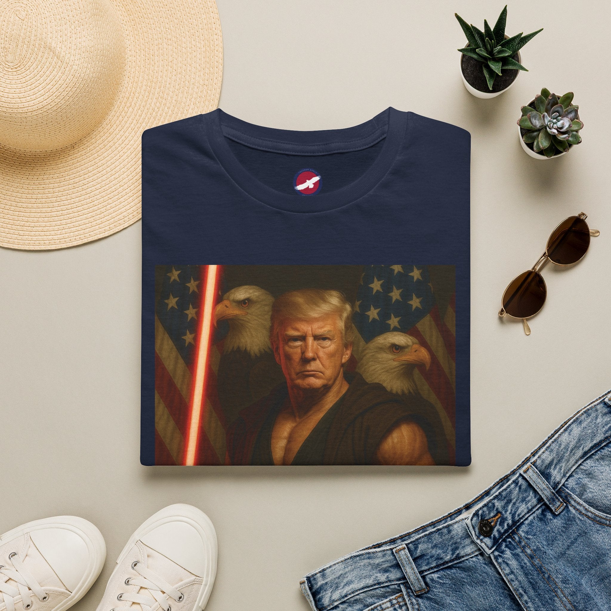 Patriotic Jedi Trump Graphic T-Shirt