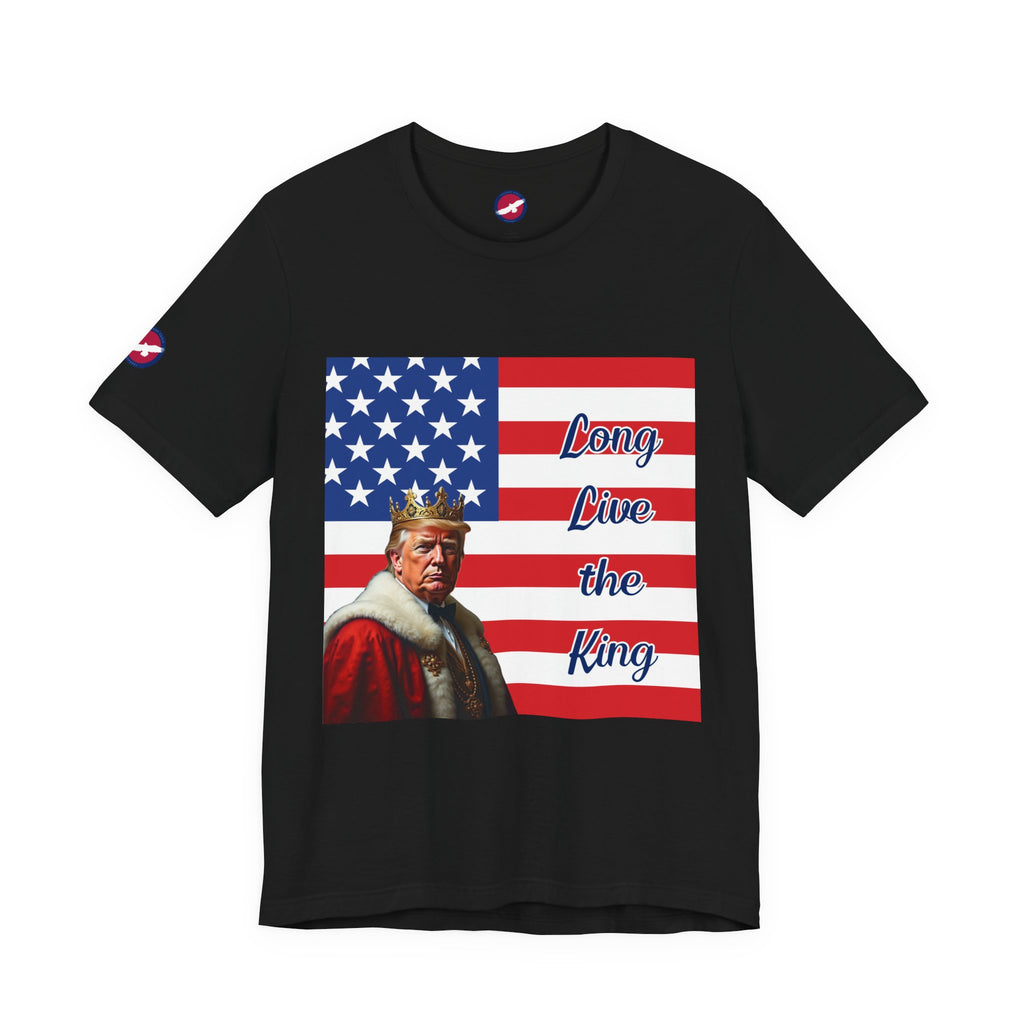 T-Shirt — 'Long Live the King' Patriotic American Flag Tee