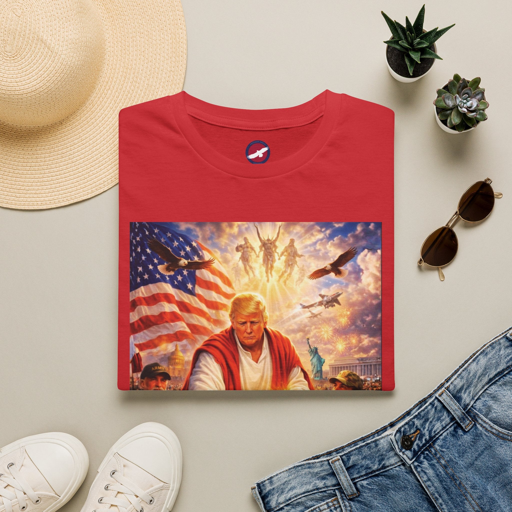 T-Shirt — Patriotic Political Portrait Tee (Donald Trump)