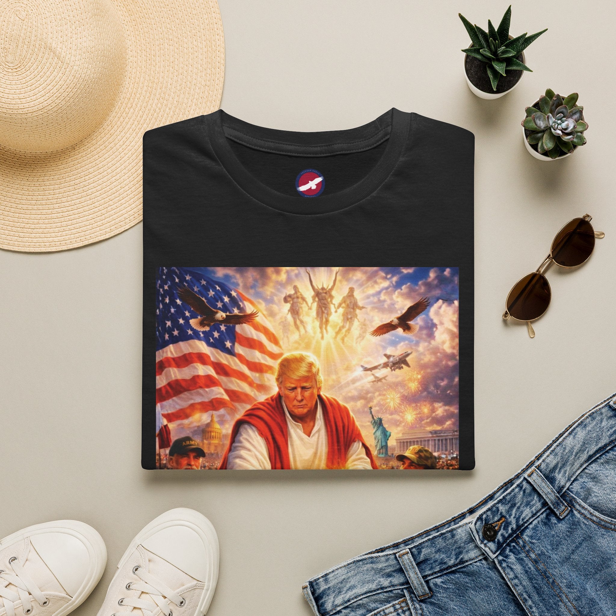 T-Shirt — Patriotic Political Portrait Tee (Donald Trump)