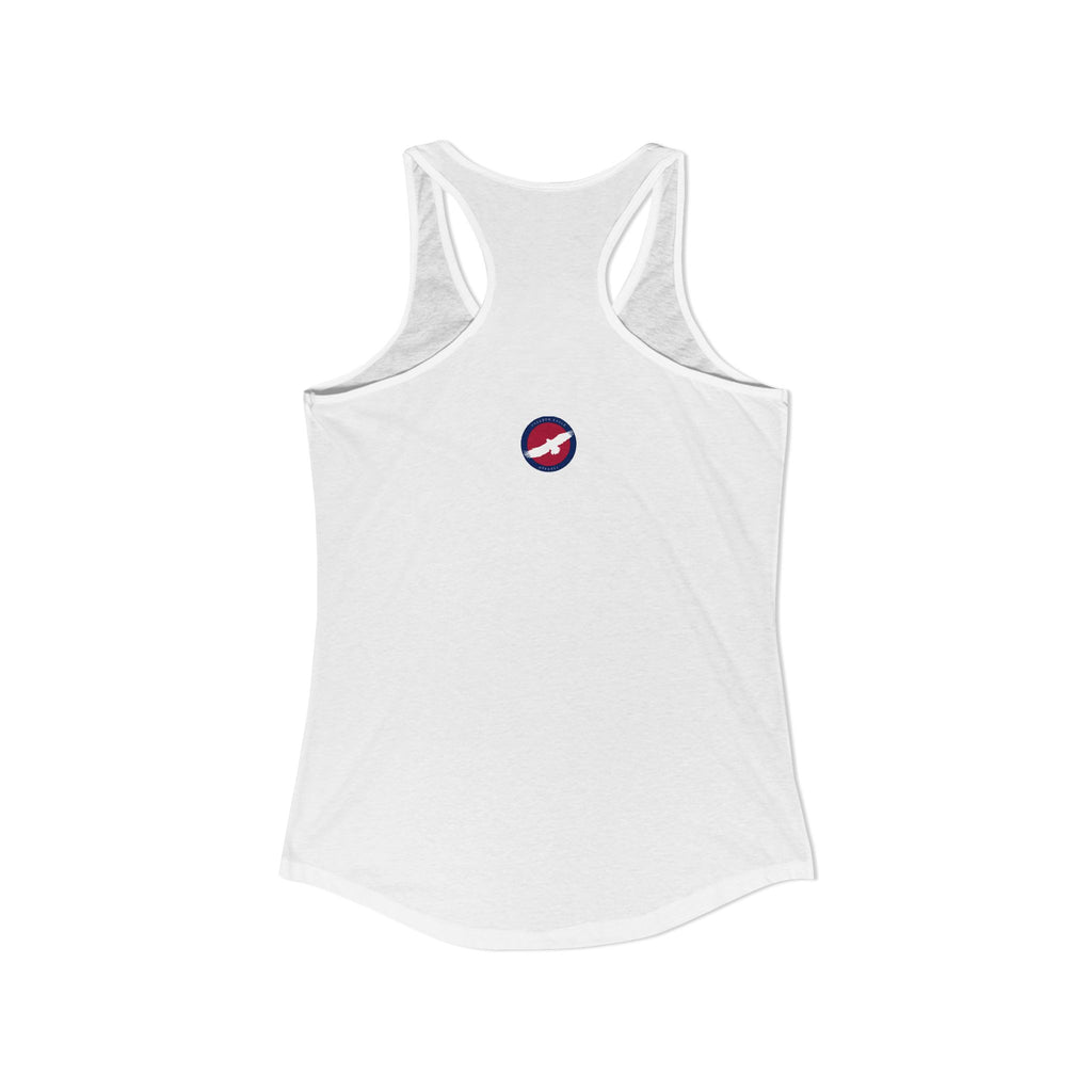 Women's Ideal Racerback Tank -  "Keep Your Pronouns Out Of Our Schools" Political Statement