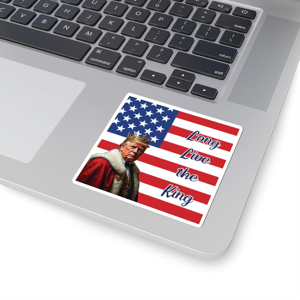 Patriotic 'Long Live the King' Donald Trump Sticker