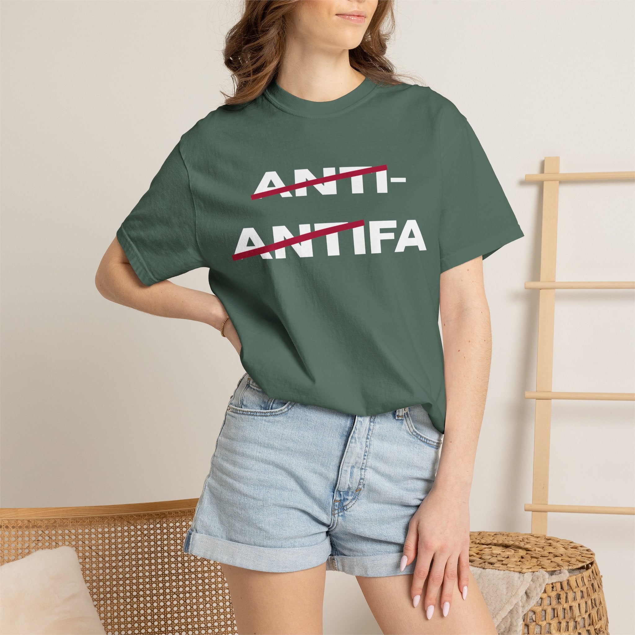Anti-Antifa Graphic T-Shirt — Political Statement Tee