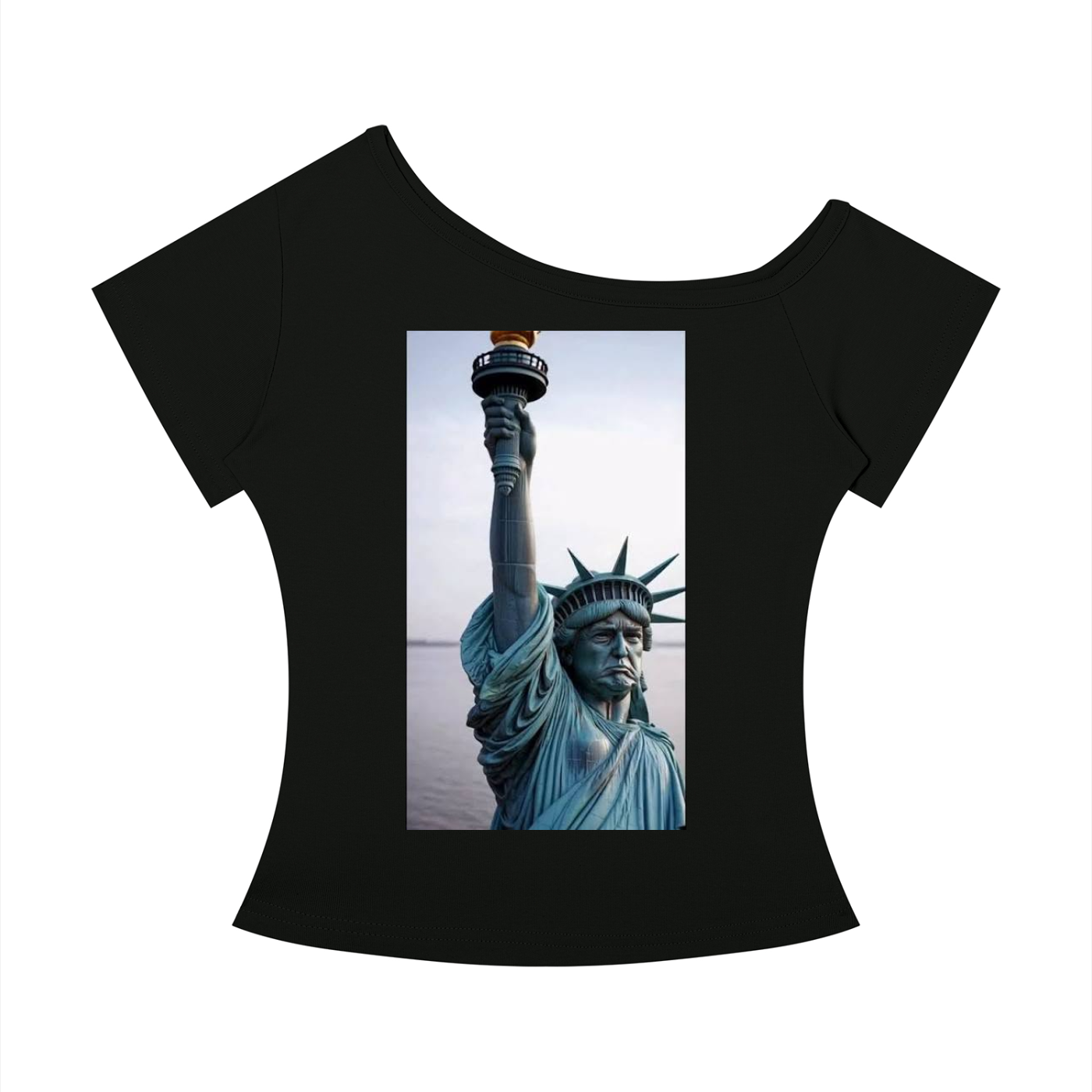 offshoulder,trump,liberty,statue,conservative,republican,political