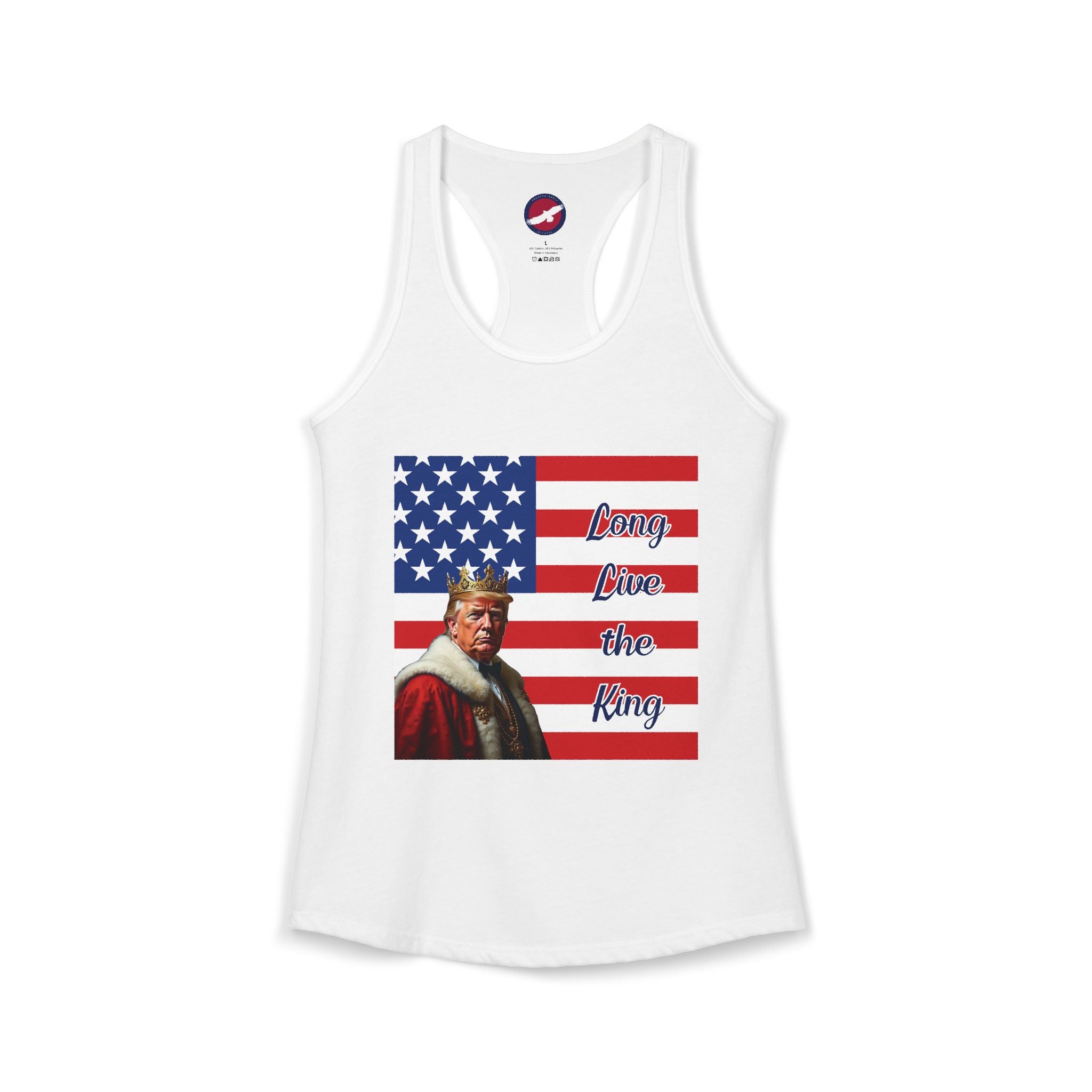 Women's Donald Trump "Long Live the King" Racerback Tank