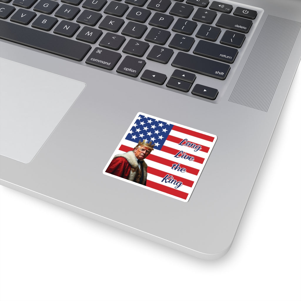 Patriotic 'Long Live the King' Donald Trump Sticker