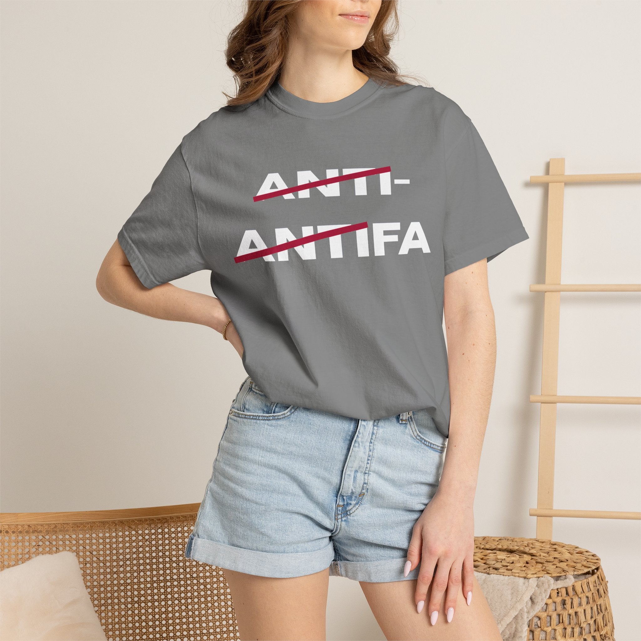 Anti-Antifa Graphic T-Shirt — Political Statement Tee