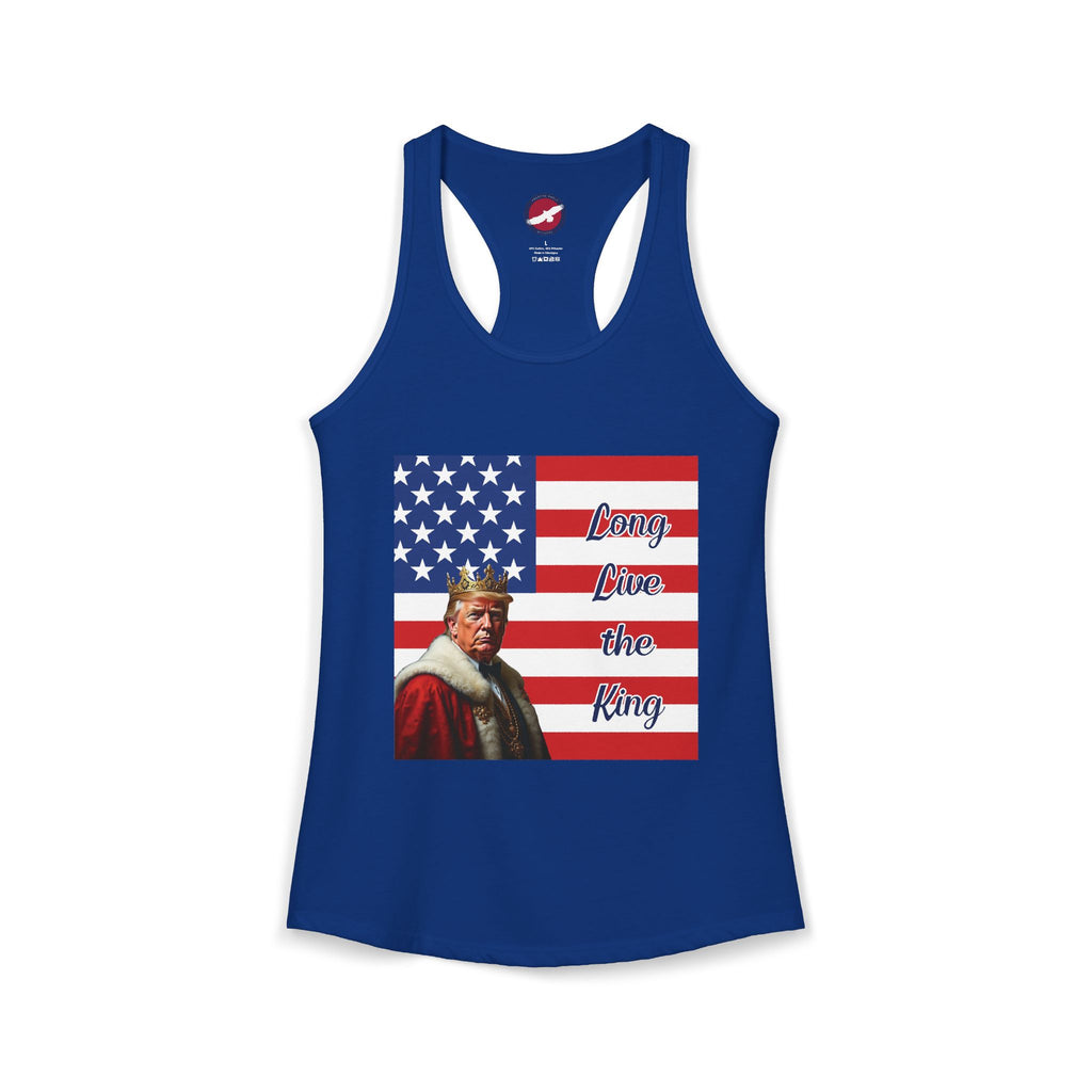 Women's Donald Trump "Long Live the King" Racerback Tank