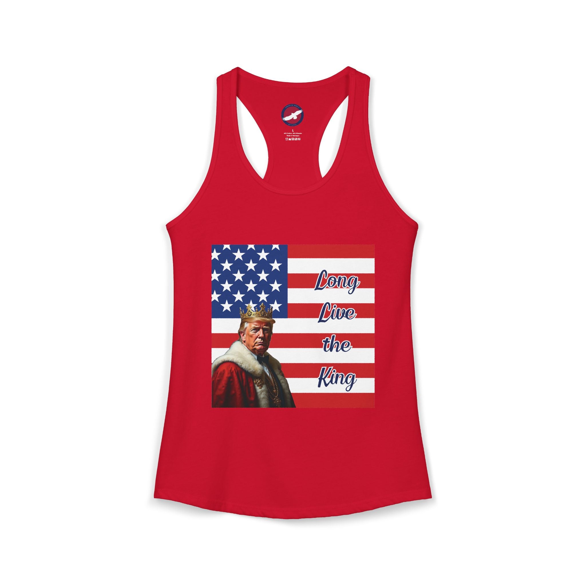 Women's Donald Trump "Long Live the King" Racerback Tank