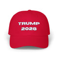 Trump 2028 Dad Cap — Red Embroidered Political Baseball Hat