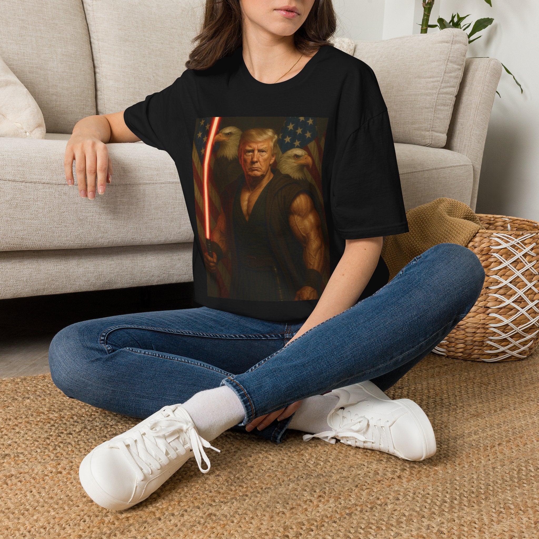 Patriotic Jedi Trump Graphic T-Shirt