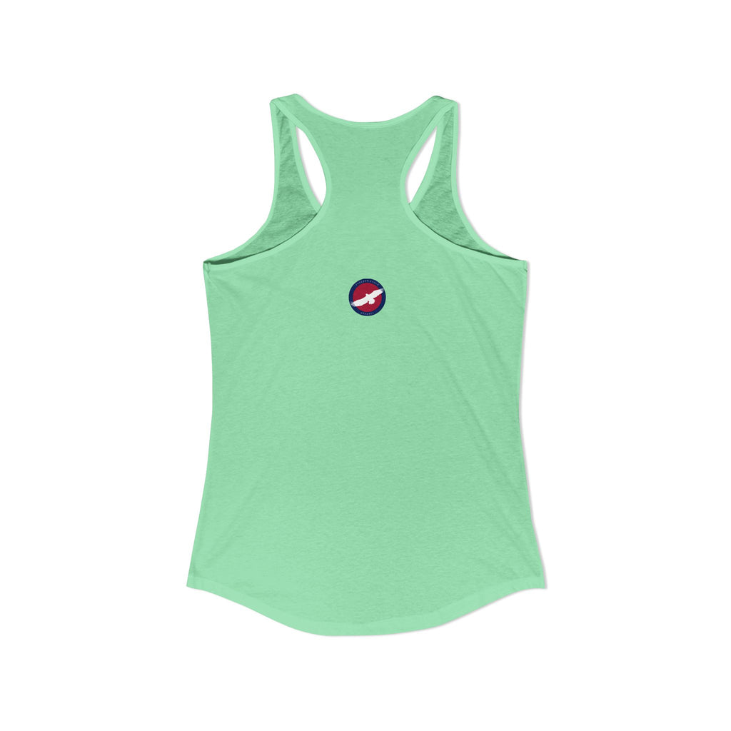 Women's Ideal Racerback Tank -  "Keep Your Pronouns Out Of Our Schools" Political Statement