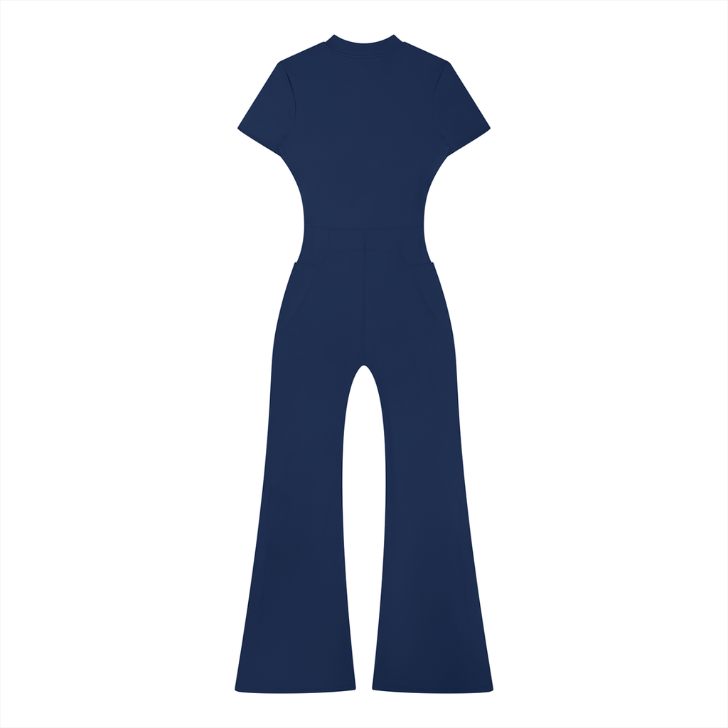 freedom,eagle,patriotic,jumpsuit,flared,quarterzip,modest